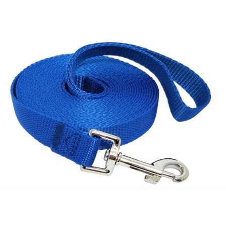 IC Nylon Hundkoppel för Små och Medelstora Hundar, 10 fot 15 fot 20 fot 30 fot Lång Koppel Hund/Valp Blyblå 4,5M*2,5 cm