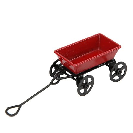 1:12 Simulering Trekkvogn Modell Mini Dukkehus Dekorasjon Tilhenger Barn Leker Gave