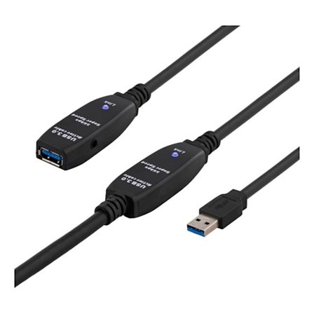 USB 3 extens cable active TypeA ma>TypeA fe 10m black