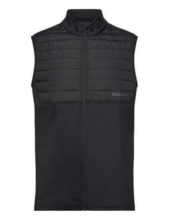 Golf Windjammer Full Zip Vest Black Lyle & Scott Sport