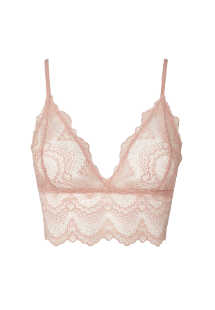 Understatement Lace Bralette Top Bh Dam Beige XXL