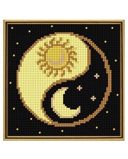 Broderikit Billede Ying & Yang - Orchidea