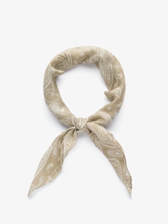 John Henric Men's Lysebeige Bandana Paisley Size Onesize
