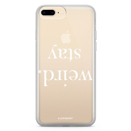 Bjornberry Skal Hybrid iPhone 7 Plus - STAY WEIRD Vit