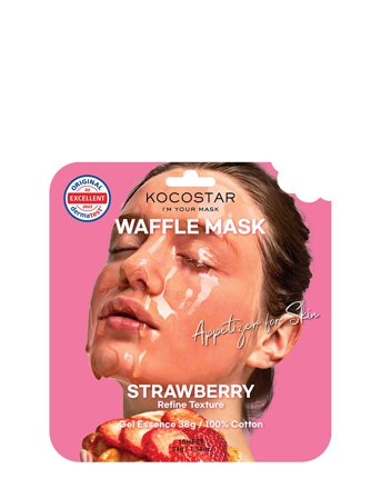 KOCOSTAR Kocostar Waffle Mask Strawberry - Nude - 40 g