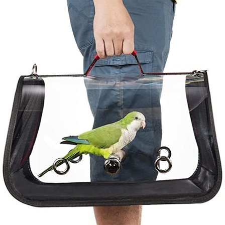 Bærbar fuglebur Foldbar fuglebur To-vejs ventilation fuglebur Papegøje bur