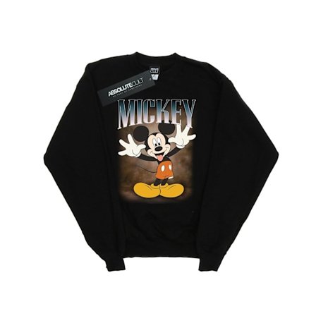 Disney Boys Mickey Mouse Tongue Montage Sweatshirt 5-6 år Blå