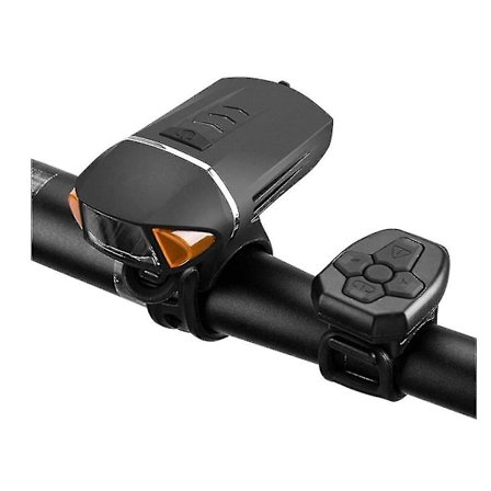 Polkupyörän valo, ladattava pyörän valo edessä ja takana - 350 lumenin ajovalo ja sarjapyörän kello - vedenpitävä - sopii kaikkiin polkupyöriin, 