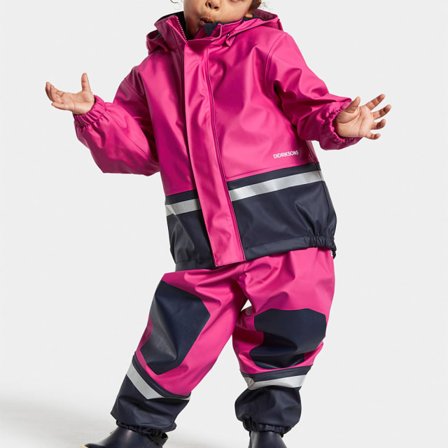 Didriksons Regnset Barn Boardman Ytterplagg Unisex Rosa 130