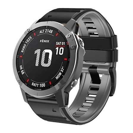 Silikoniranneke Garmin Fenix 7X / 6X / 5X 26mm