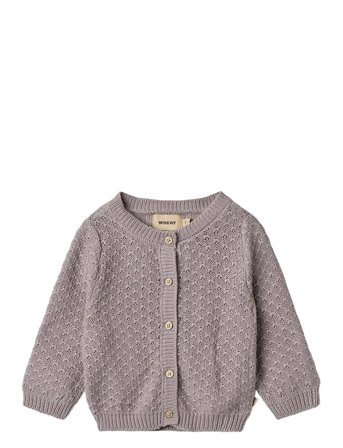 Knit Cardigan Magnella Purple Wheat