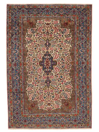 Kerman Rug 184X270 Dark Red/Black Wool, Persia