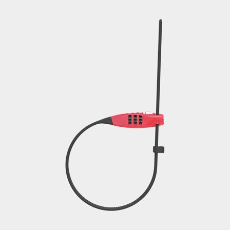 Cable lock with code / combination lock ABUS Combiflex TravelGuard, 45 cm, Ø4 mm, red