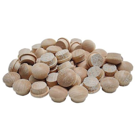 100 stk Runde Træ Knapper Propper Træ Skrue Dæksler Til Skruehuller Håndværk Møbel Dekoration Træbearbejdning