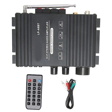 BT 5.0 Stereo-forstærker med høj effekt, tabsfri musikafspilning, forstærkermodtager til hjem og bil