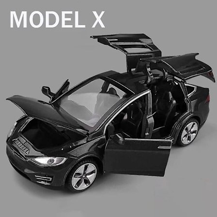 1:32 Tesla Model X Model 3 Model S Model Y Metalliauto Diecast Leluleluauto Ääni Ja Valo Lapsille Lelut Lahjat Pojalle (Laatikossa)