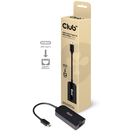 Club 3D nettverksadapter - USB-C 3.2 Gen 1 - 2.5GBase-T