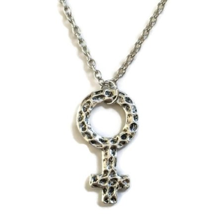 Necklace - Female Symbol - Venus - Large - Long chain