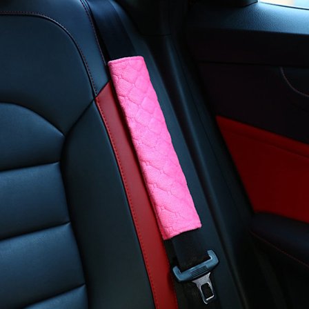 Mjukt automatiskt säkerhetsbältesöverdrag Säkerhetsbältesaxelskydd 2 st för en mer