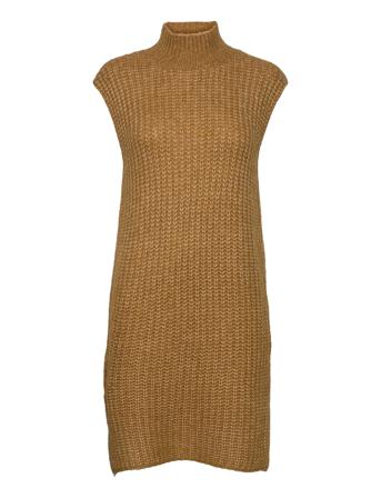Yassudana Long Knit Vest Brown YAS