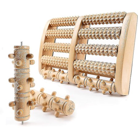 Premium Fotmassasjerulle med Utskiftbare Ruller I Tre Fotrulle Ideell For Hjem Og Kontor I Fotmassasje For Smertelindring Og Forebygging