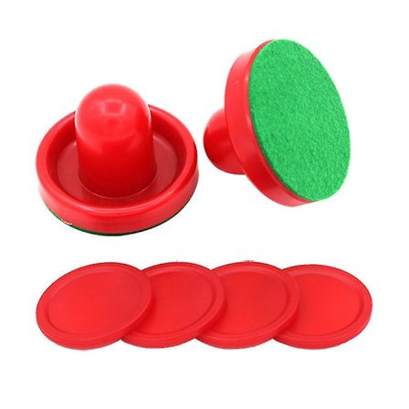 8 stk 96mm Air Hockey Pushers Pucks Erstatning for Spill Tabeller Målvakter Header Kit Air Hockey Utstyr Tilbehør (rød)
