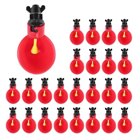 Automatisk fågelkoja fjäderfä kyckling drickare vatten drickskoppar - 24 st