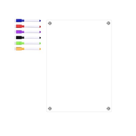 Magnetisk veckokalender för kylskåp, akrylmagnetraderingstavla, veckoplaneringstavla Tydliga whiteboard-kalendertavlor