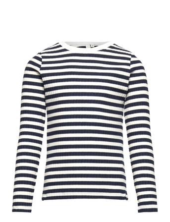 Lpelly Rib Ls Blouse Patterned Little Pieces