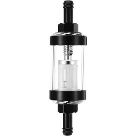 8 mm läpinäkyvä lasinen polttoainesuodatin, seostettu polttoainesuodatin, läpinäkyvä ja pestävä moniseostettu polttoainesuodatin