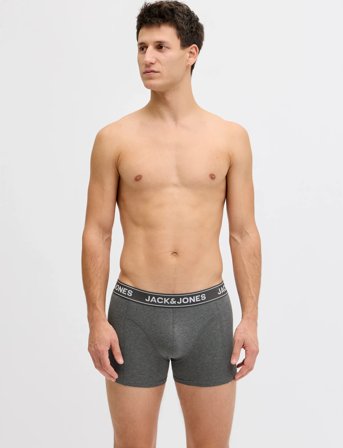 Jack & Jones Jacblack Friday Trunks 3 Pack - Grey - XL