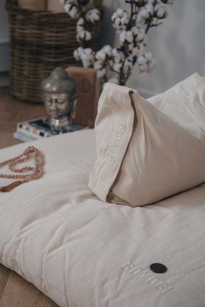 GOYOGI Calm Organic Cotton Rectangular Yoga Bolster, Sport & Velvære, Yogaudstyr, Yogablokke