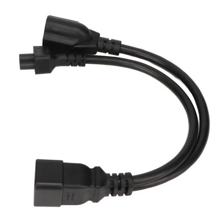 IEC320 C20 til C5 Y Splitter Adapterkabel Kraftig Strømledning Han til Hun US Stik 125V 250V 1ft