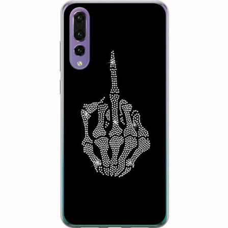 Huawei P20 Pro Genomskinligt Skal Fuck You Bling