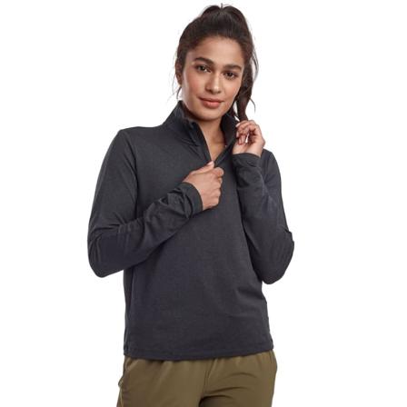 Saucony Women's Sunday 1/4 Zip Women long-sleeved training tops Black XS