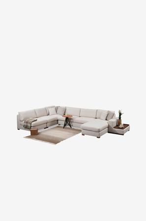 Homitis - Hjørnesofa Loop 9 - Beige - Sofaer med chaiselong - Fra Homeroom