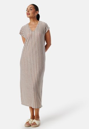 VERO MODA-Vmlana Ss V-neck Calf Dress Jrs-XS