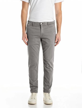 Replay Benni Trousers Regular Hyperchino Color Xlite - Grey - 36 x 32