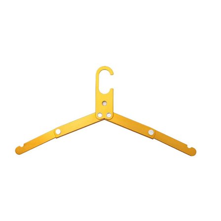Vikbar klädhängare Metallhängare GULD