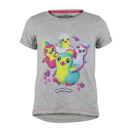 Hatchimals Girls Penguala T-shirt 8-9 År Grå