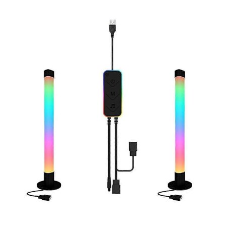 Rgb Ljusramp Gaming Ambient Belysning Bluetooth Tv Bakgrundsbelysning Led Effekt Med Musiksynkronisering För Pc Tv-rum