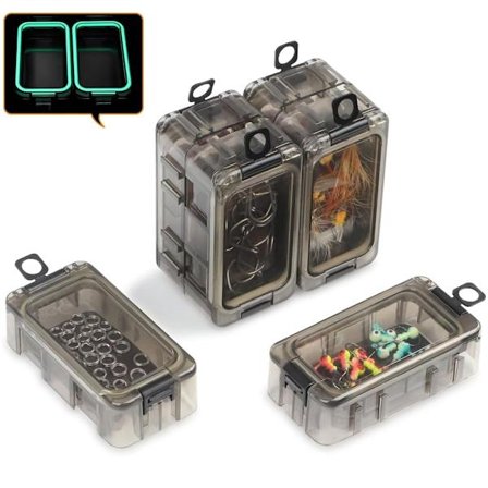 8 stk. liten fiskeredskapsboks-organisator, monteringsboks for fiskeredskaper, redskapsbrett med magnet