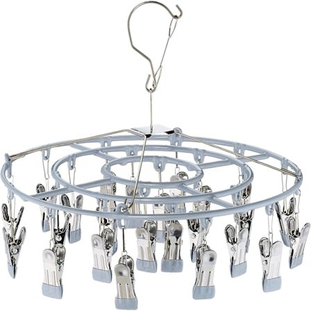 Sock Dryer för Torkställ, 24 Klämmor, Roterande Hängare, för Cam