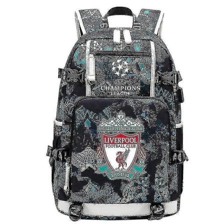 Liverpool Champions League Trykt Rygsæk Fritidssporttaske Multifunktionel Computerstaske