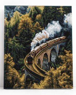 Diamond painting Höst tåget
