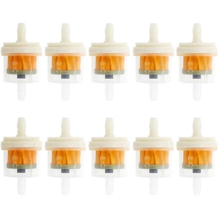 10 stk Drivstofffiltre, Motorsykkel Drivstofffilter, Universal Drivstofffilter, Inline Drivstofffilter Rør, Gass Drivstofffilter, Drivstoffrørfilter