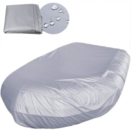 Puhallettava veneen suojapeite, aurinkosuoja veneen suojapeite (harmaa, 330*165*46cm)