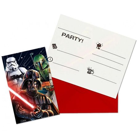 Star Wars Galaxy Indbydelser 6-pakke
