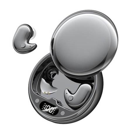 Bluetooth 5.3 Sov-ørepropper TWS Ægte Trådløse Mini In-Ear Sidesovning Løb Sport Ørepropper Sort