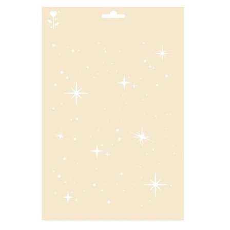 A4 stencil - stjärnhimmel